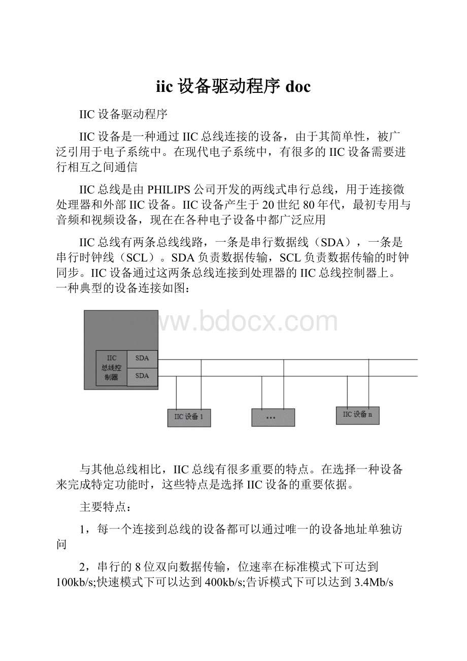 iic设备驱动程序doc.docx