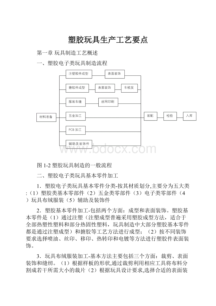 塑胶玩具生产工艺要点.docx