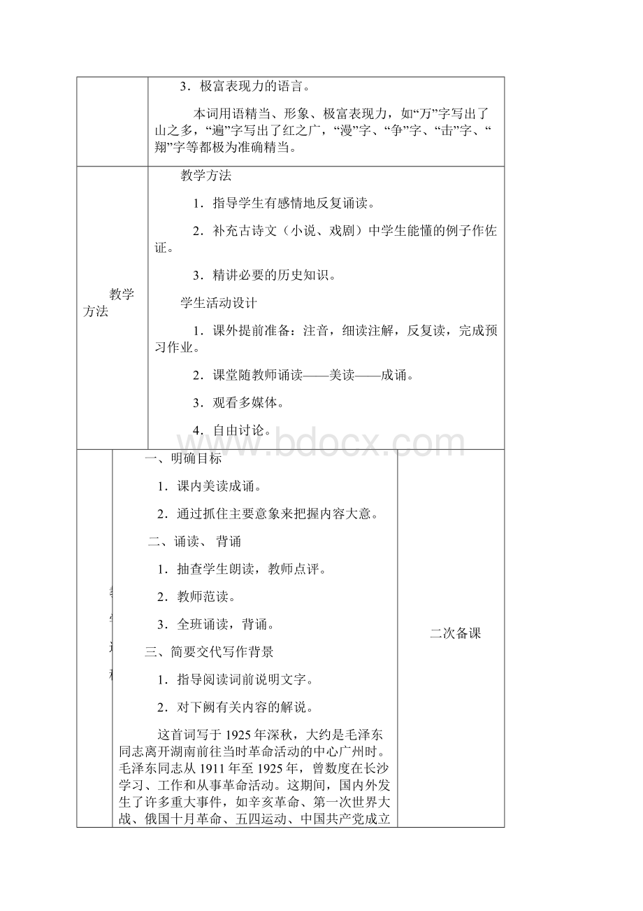 高一语文第一单元教案.docx_第2页