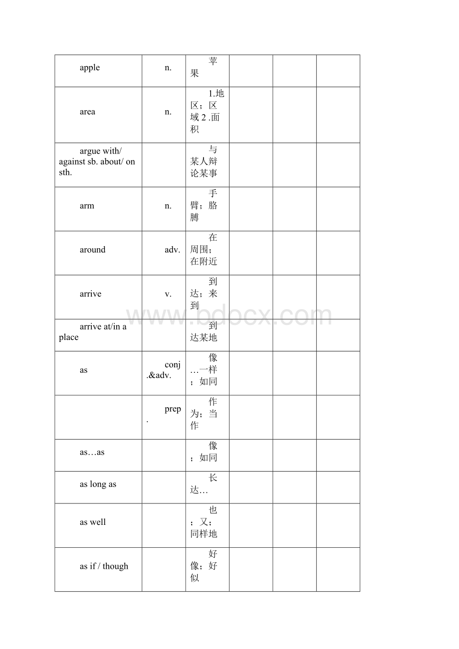 公共课普测词汇表.docx_第3页