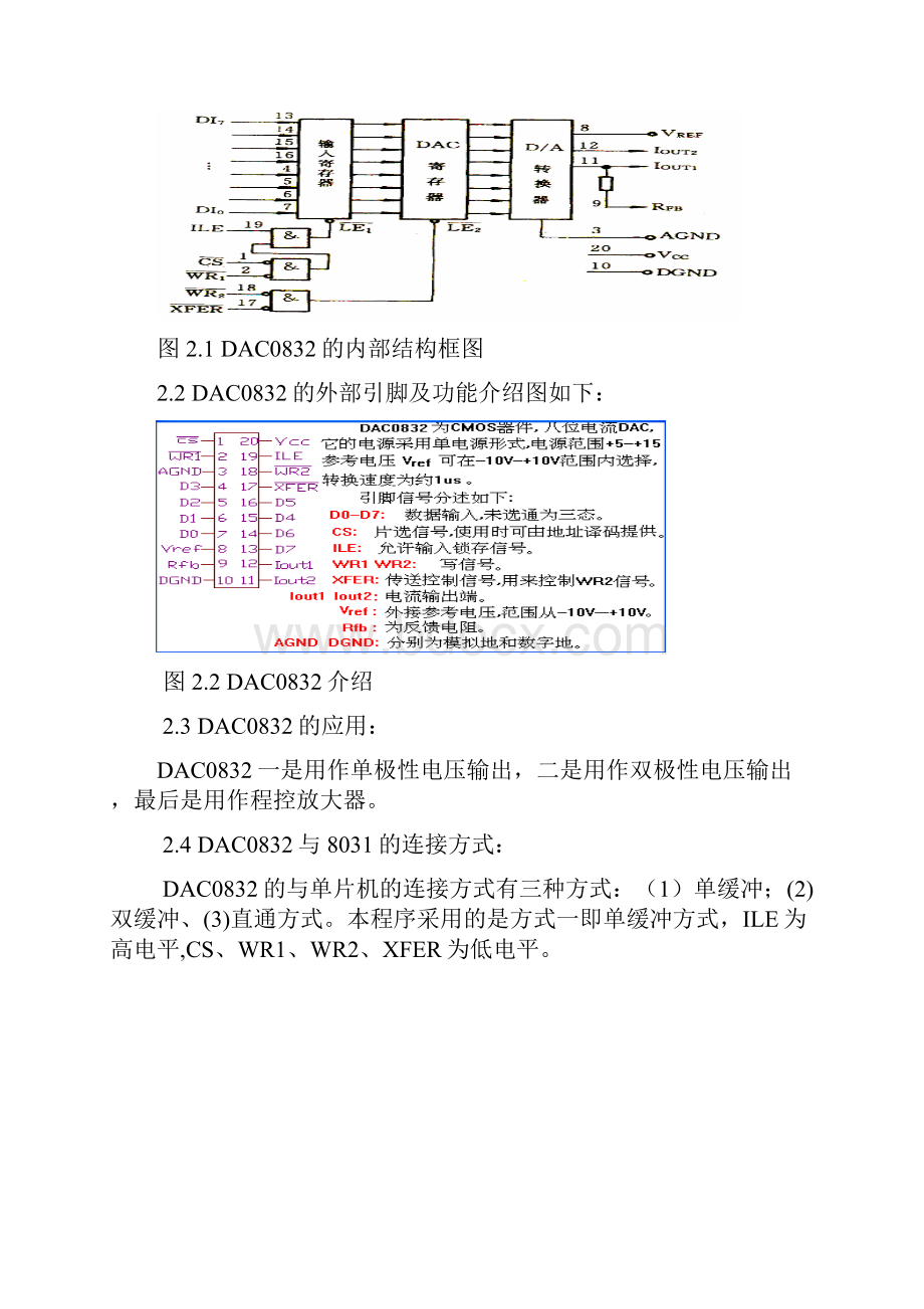 基于AT89C52单片机信号发生器方案设计书.docx_第2页