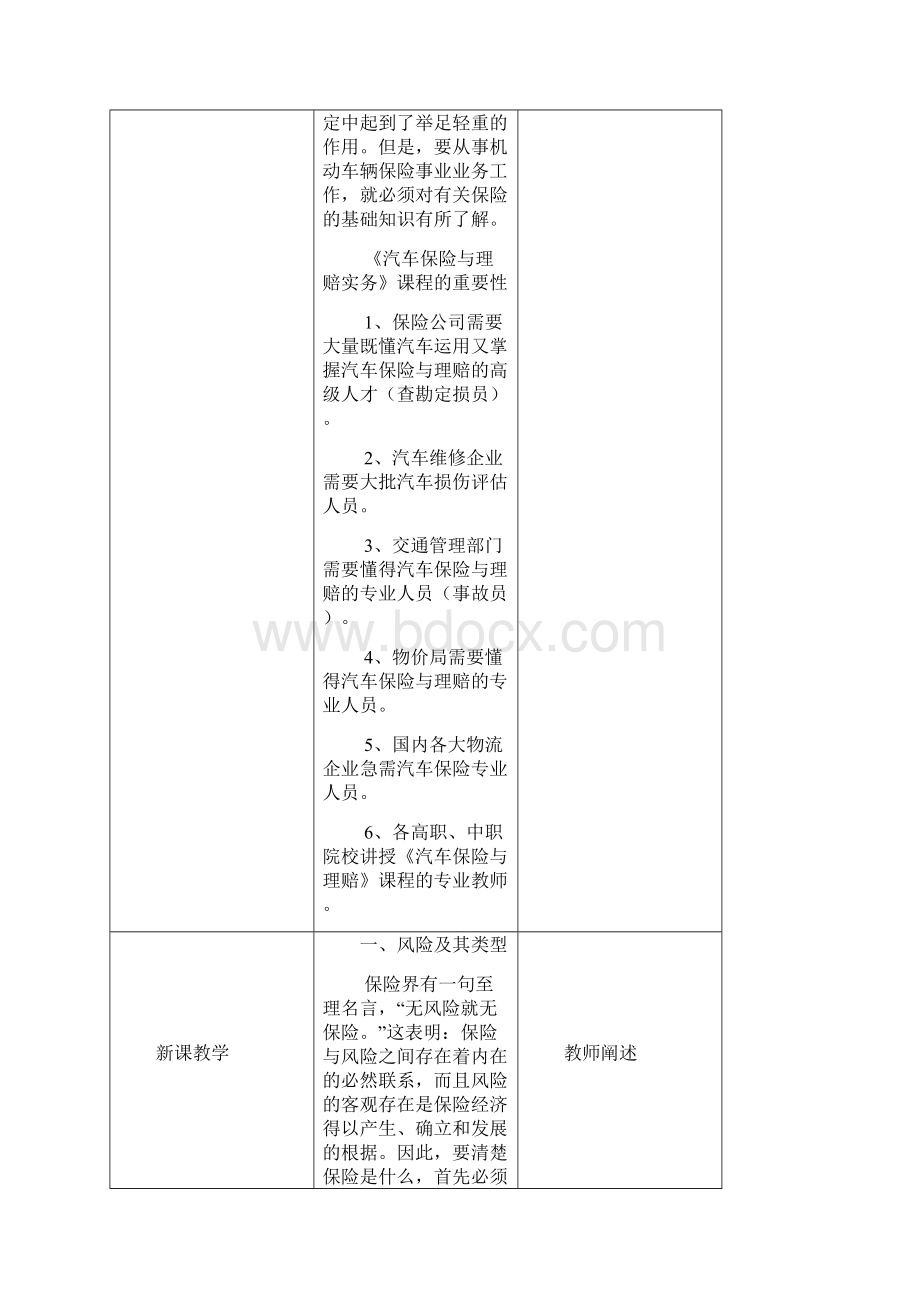 资料整理机动车保险与理赔教学方案计划教案.docx_第2页