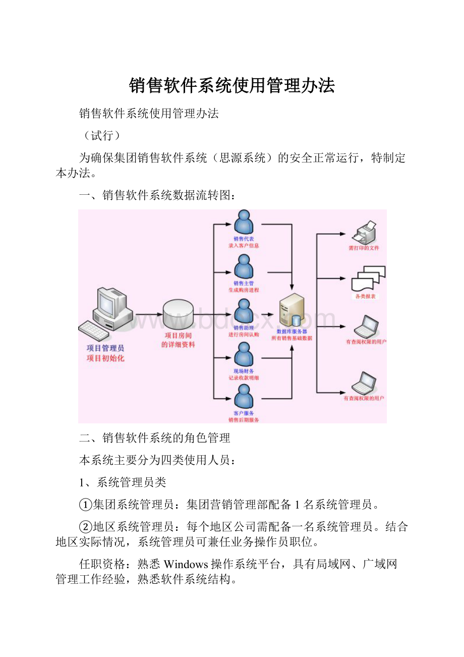 销售软件系统使用管理办法.docx