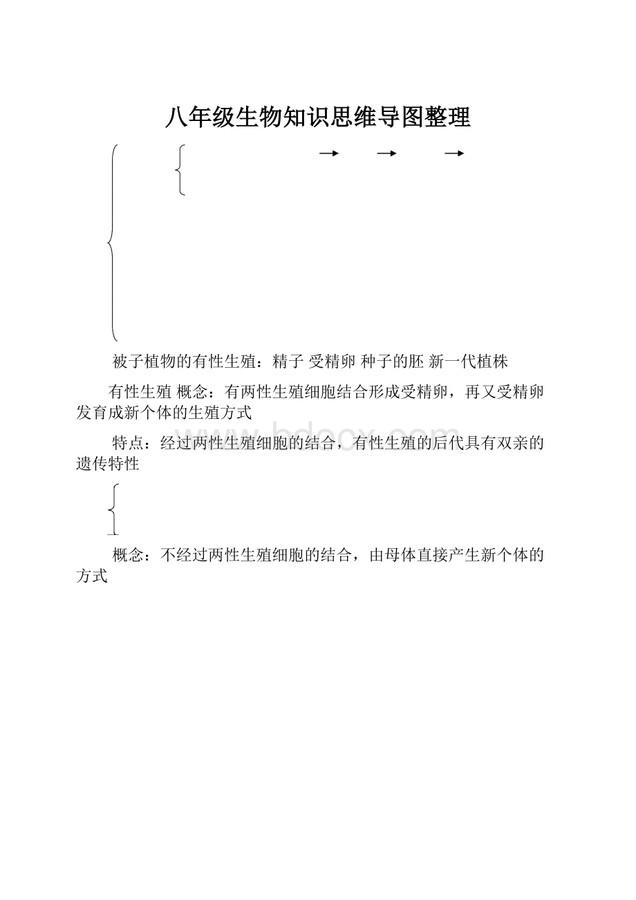 八年级生物知识思维导图整理.docx