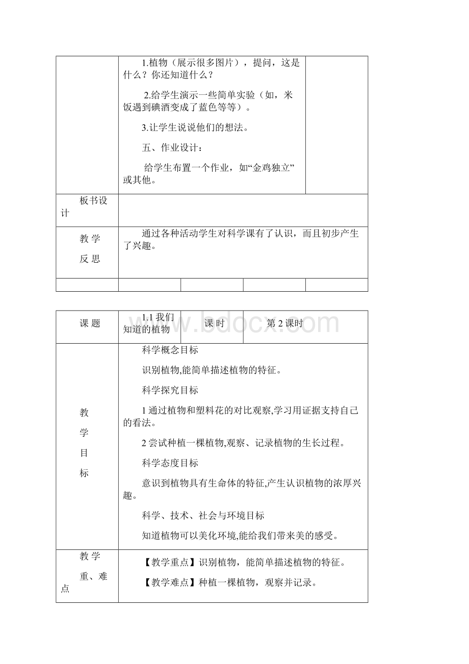 一年级上册科学教案.docx_第2页