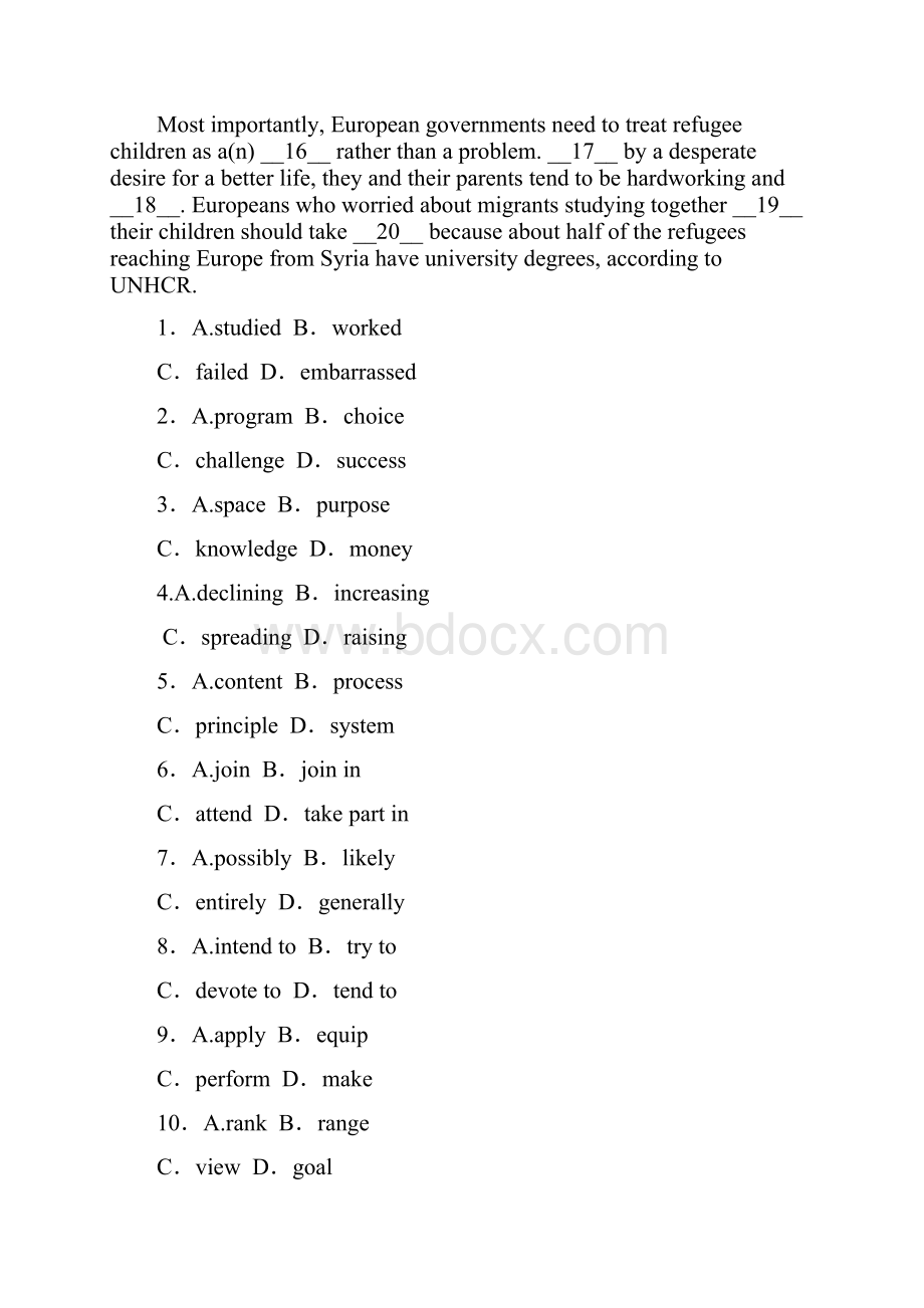 高考英语名校名题考前模拟押题21 1.docx_第2页