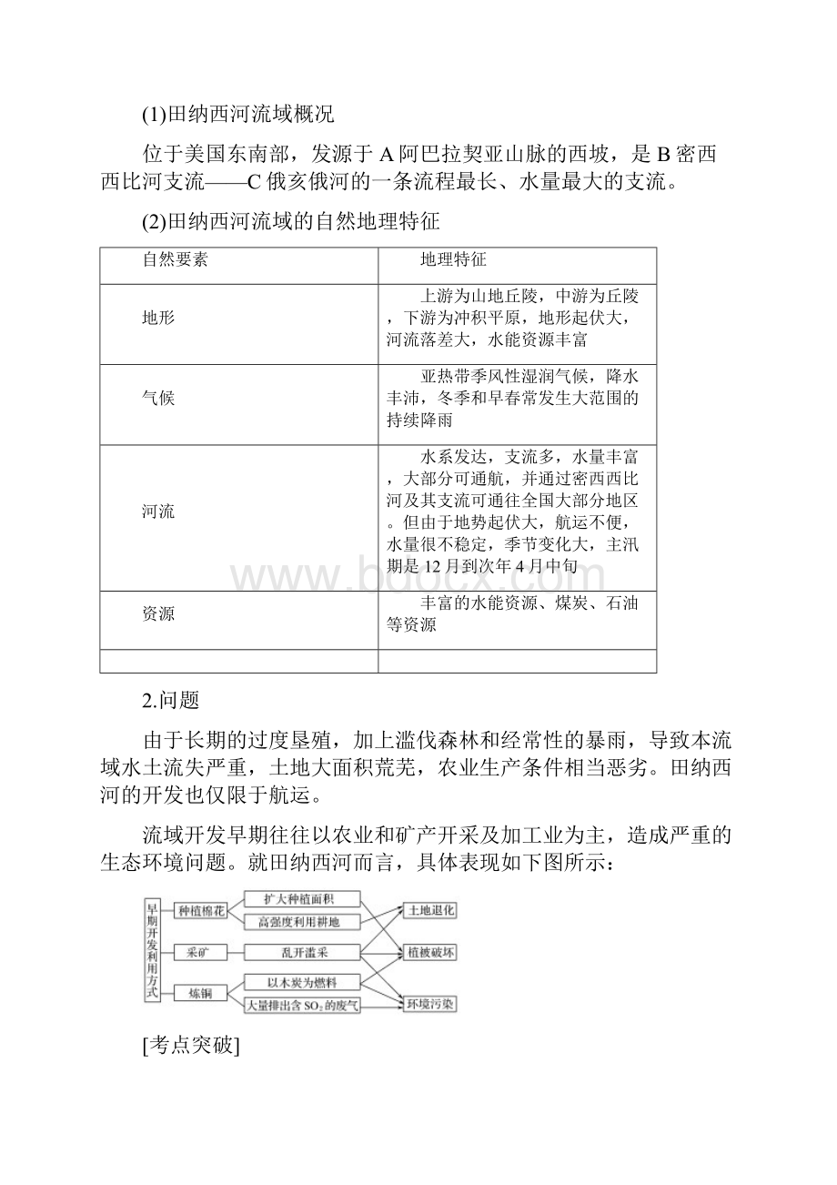 高考地理一轮复习 第二章 区域可持续发展 第三讲 流域综合治理与开发创新学案 必修3.docx_第2页