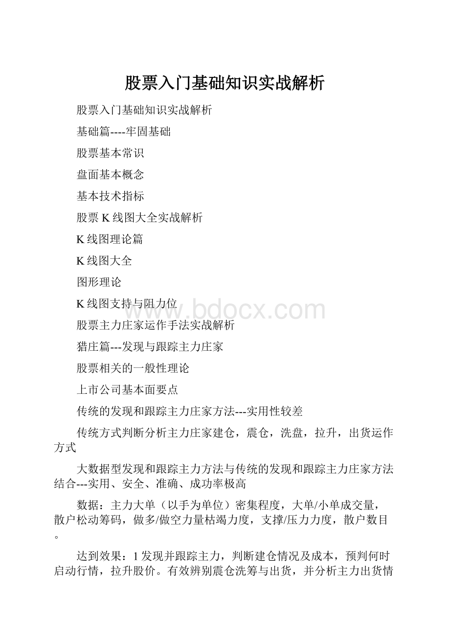 股票入门基础知识实战解析.docx