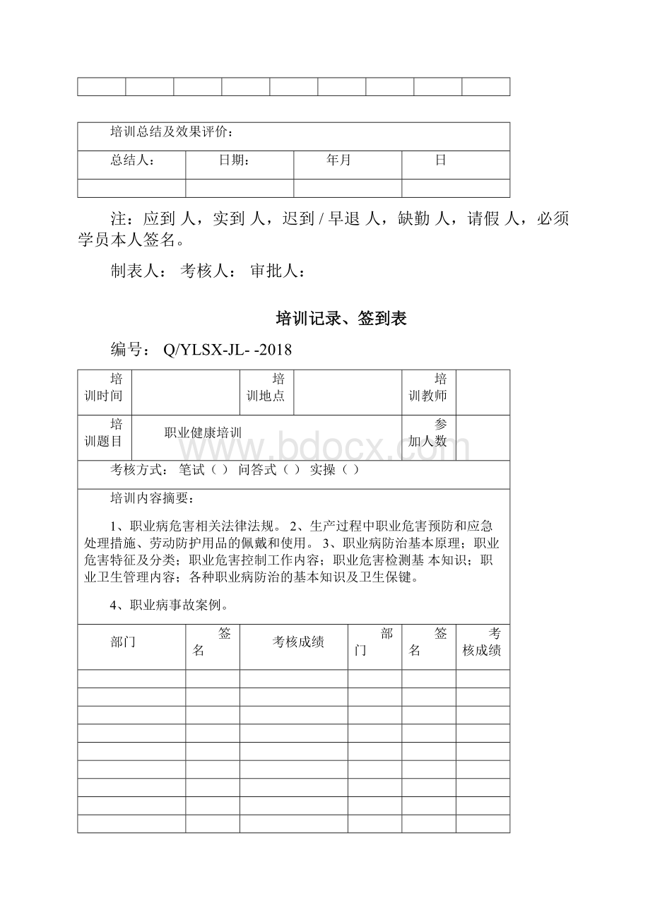 培训记录签到表.docx_第3页