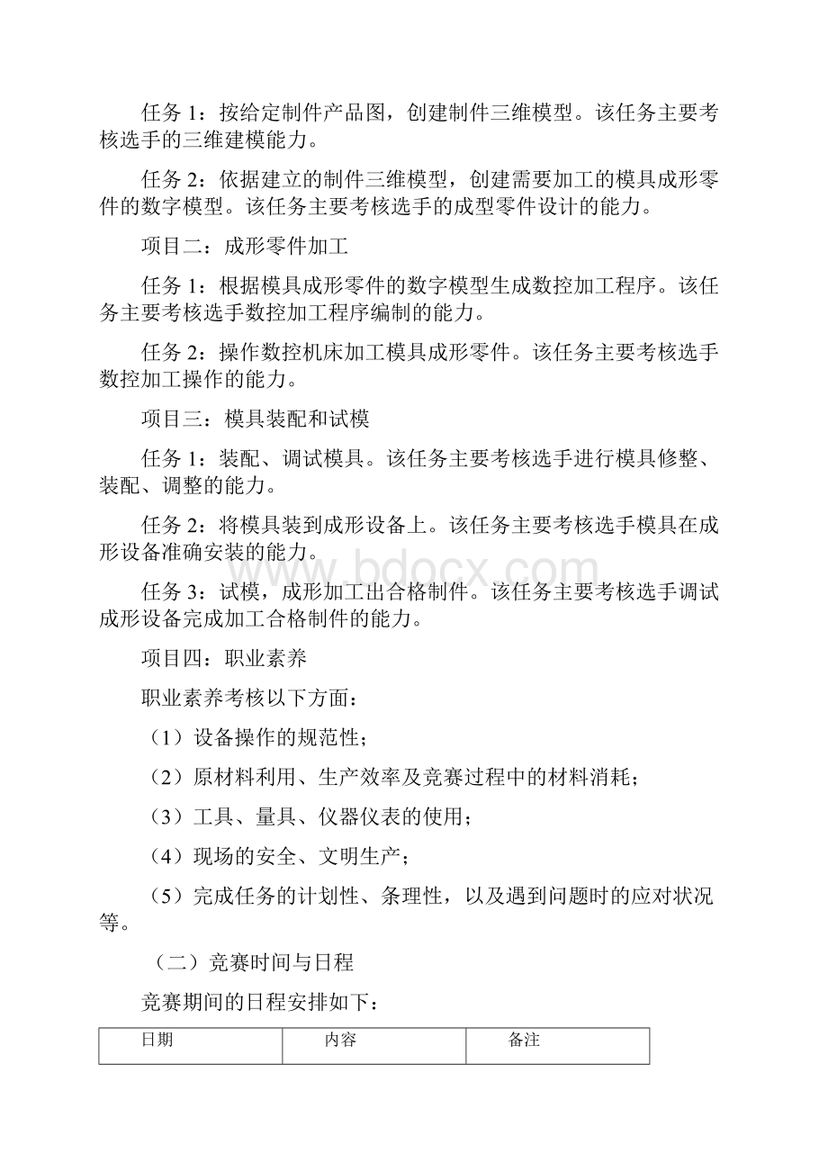 海南省职业院校技能大赛中职组 模具制造技术赛项规程.docx_第2页