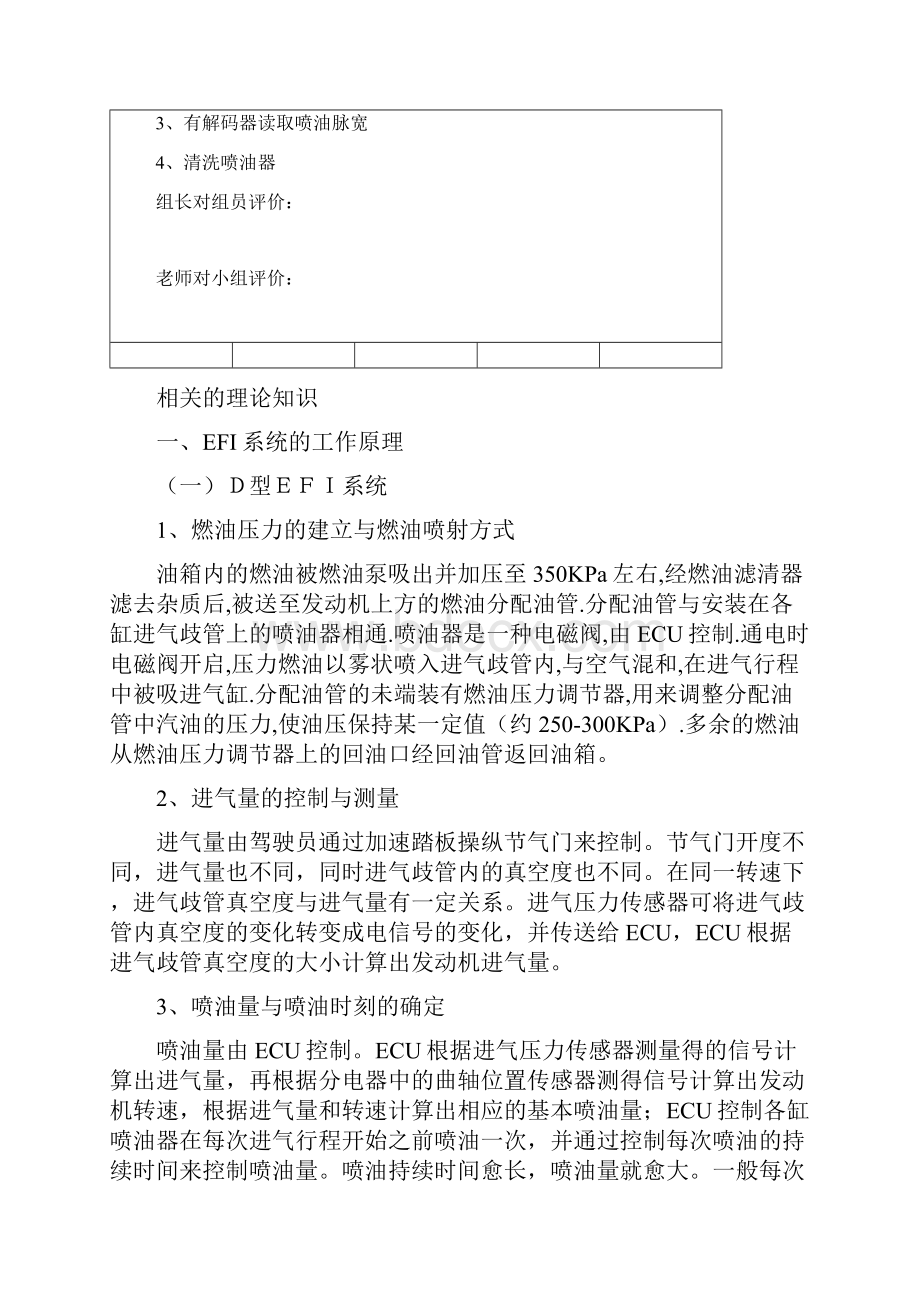 任务工单14喷油脉宽的检测模板.docx_第2页