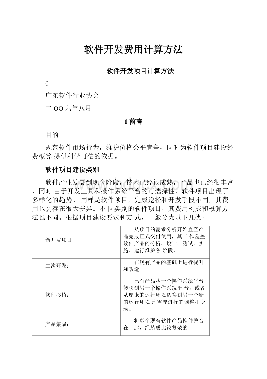 软件开发费用计算方法.docx