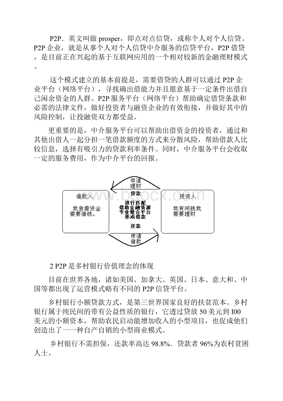 P2P融资平台项目建设经营创业项目商业计划书.docx_第2页