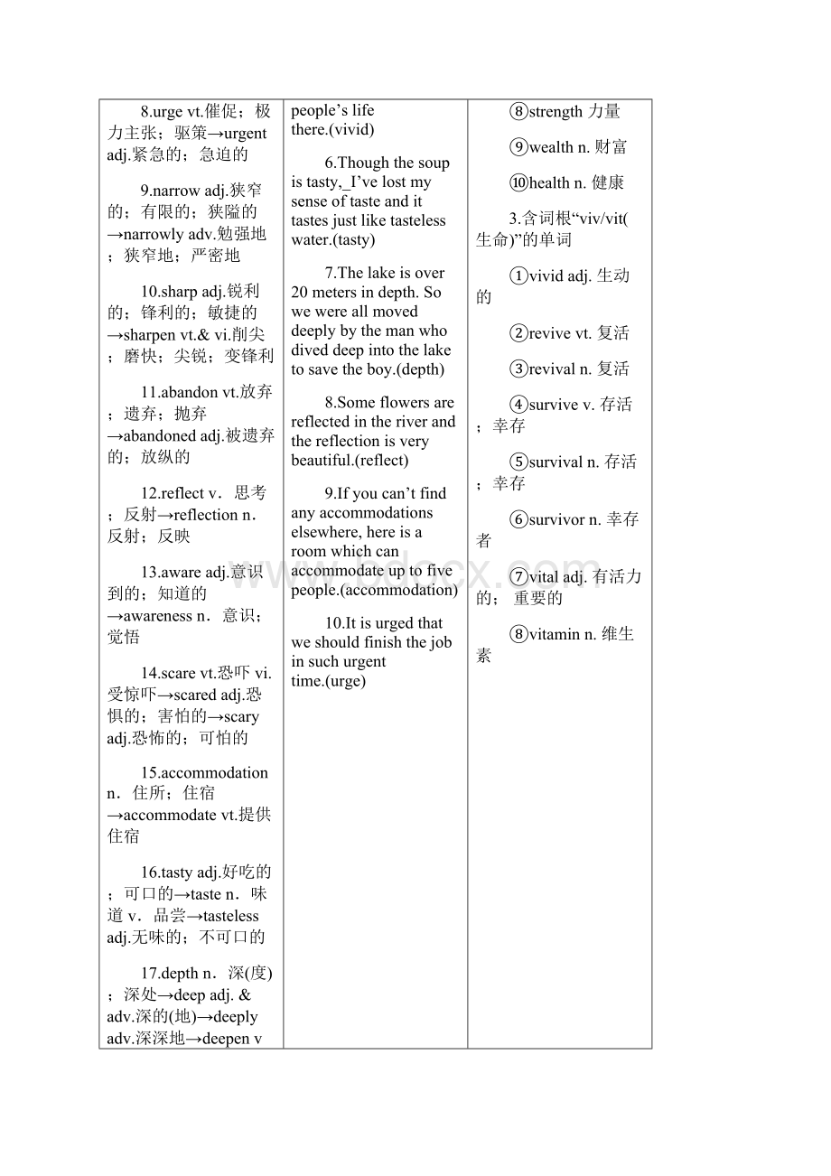 届高考英语一轮复习Unit3Underthesea导学案新人教版选修7.docx_第2页