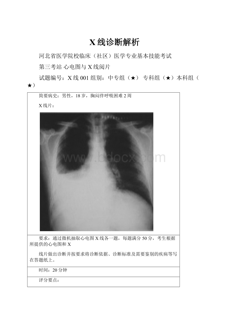 X线诊断解析.docx