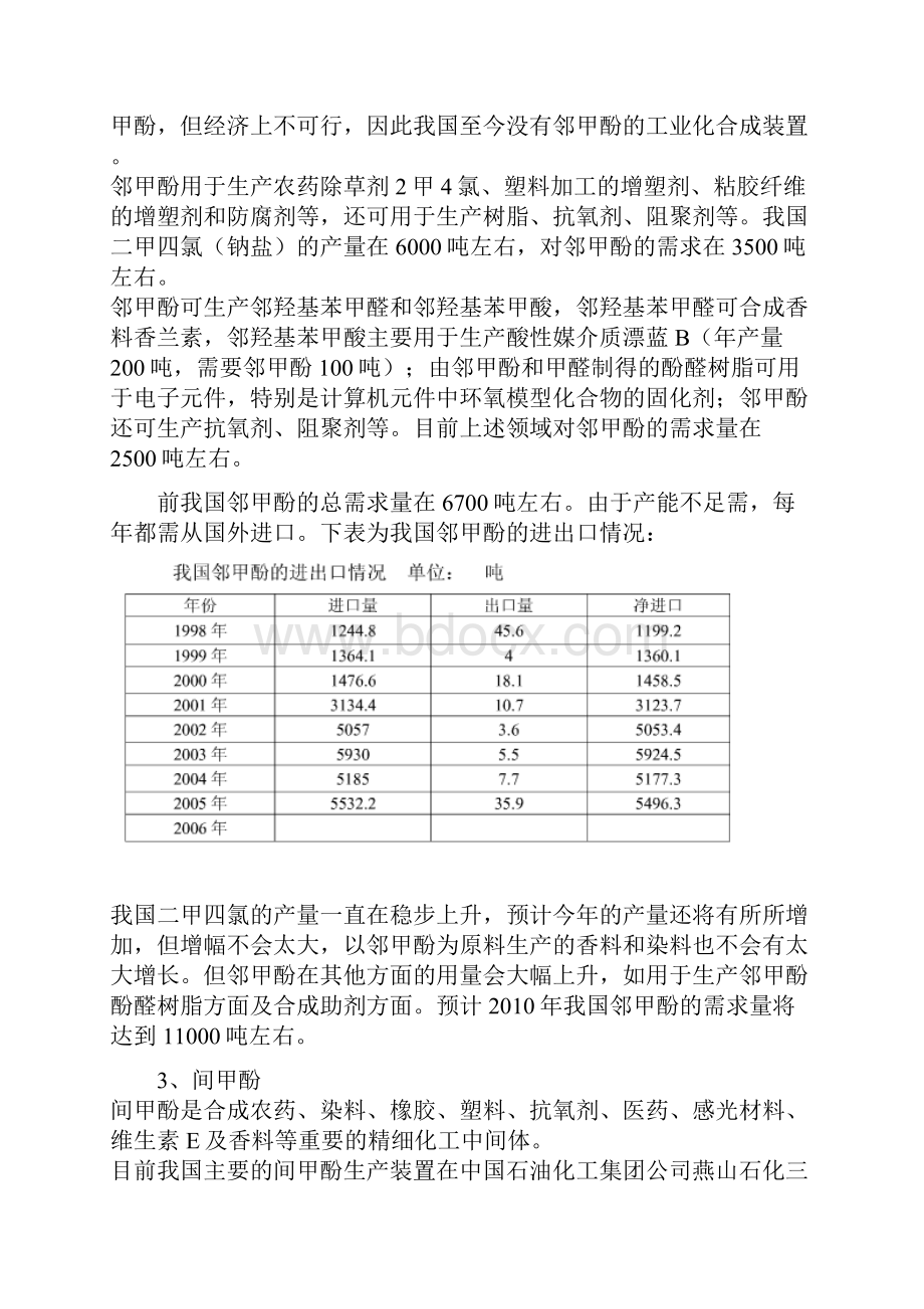 年产10000吨粗酚精制加工项目可行性研究报告.docx_第3页