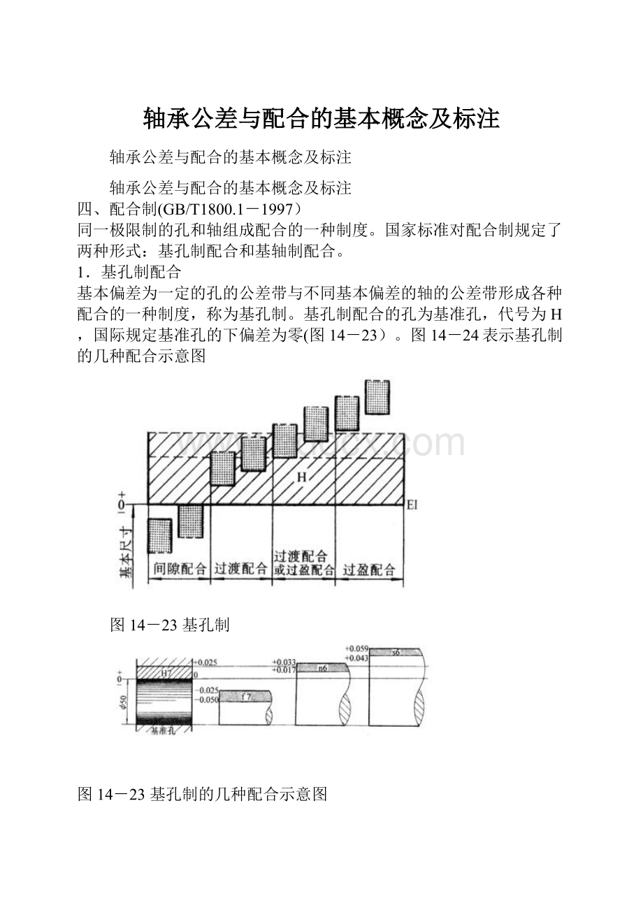 轴承公差与配合的基本概念及标注.docx