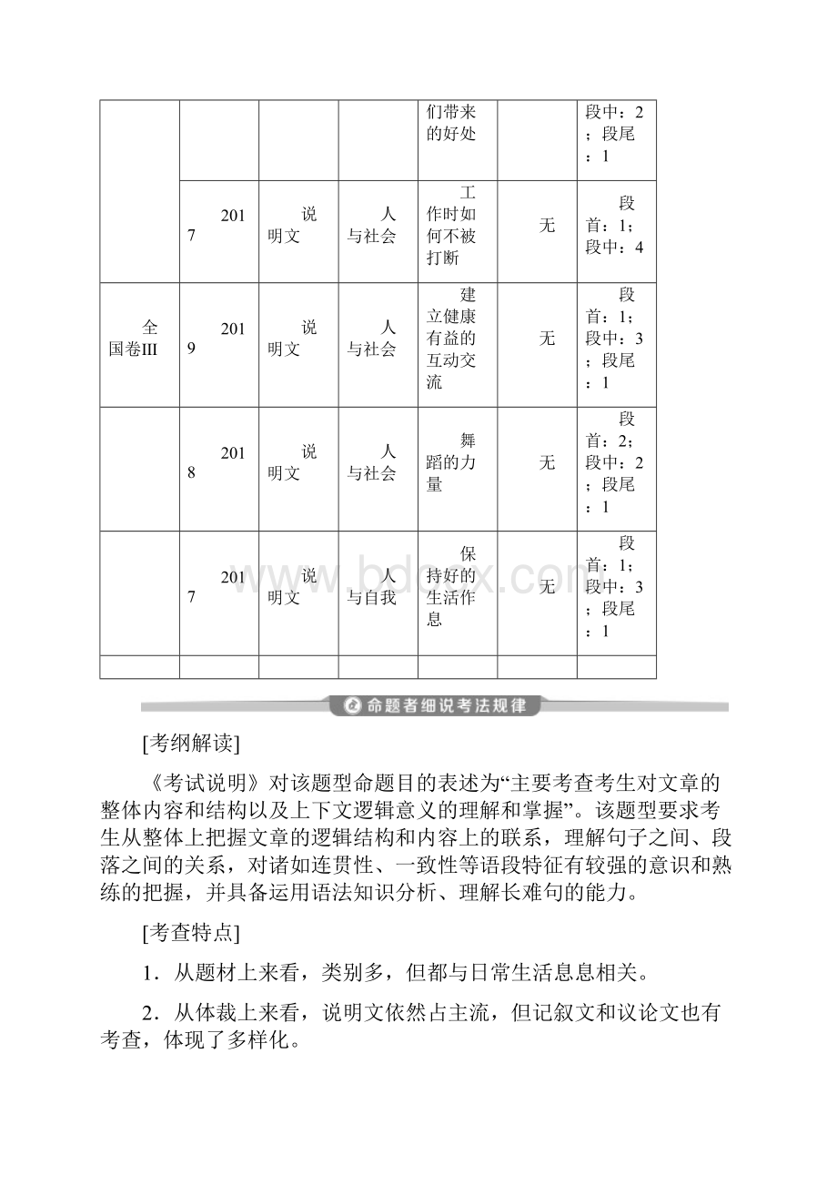 版新高考英语二轮复习京津鲁琼版讲义专题二 七选五 Word版含答案.docx_第2页