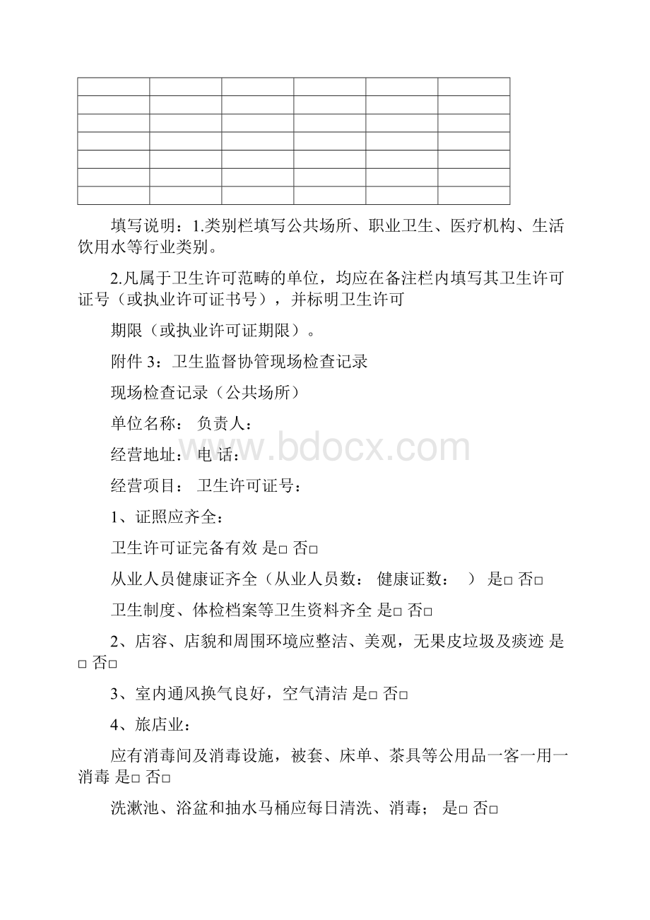 卫生监督实施方案附件.docx_第3页