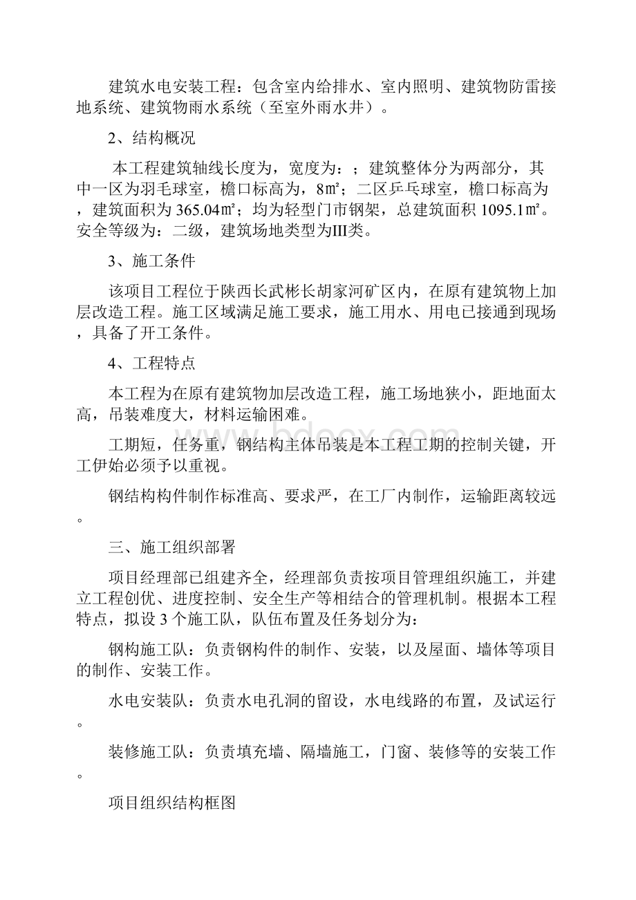 建筑羽毛球馆组织设计钢结构.docx_第3页