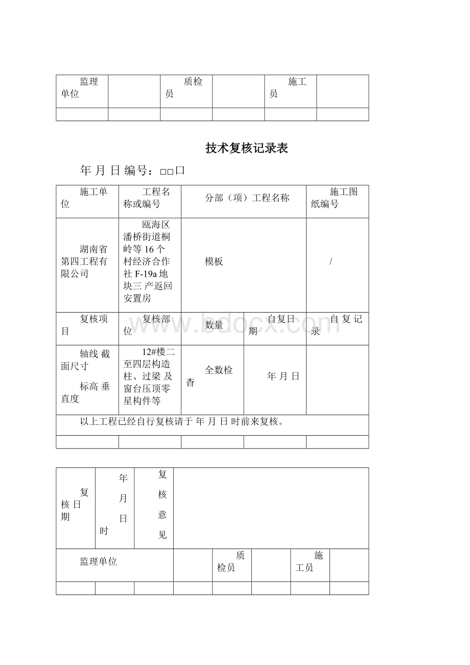 技术复核记录表模板.docx_第2页