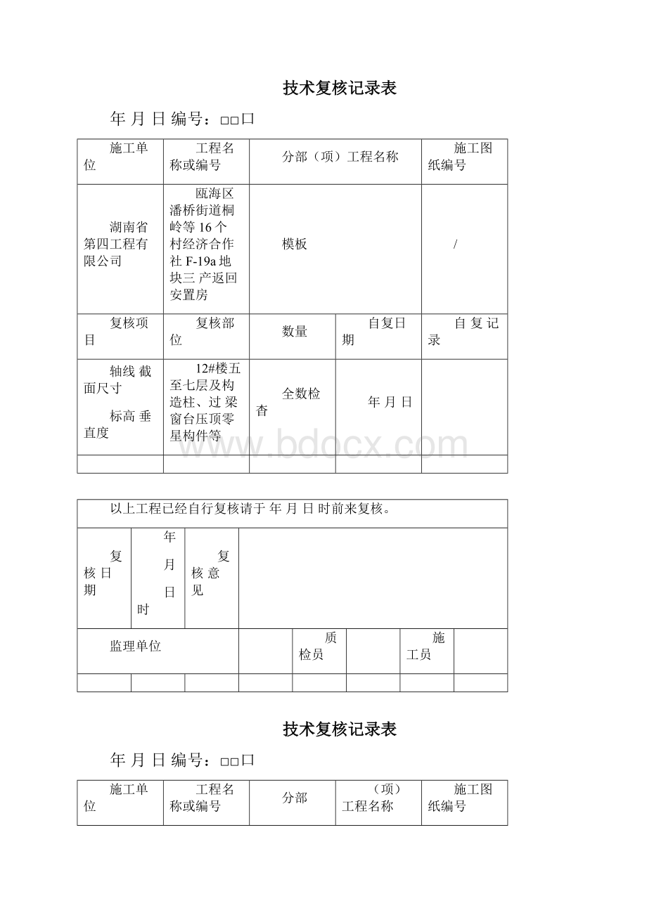 技术复核记录表模板.docx_第3页