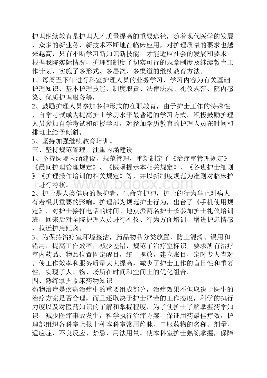 护理部终工作总结.docx_第2页