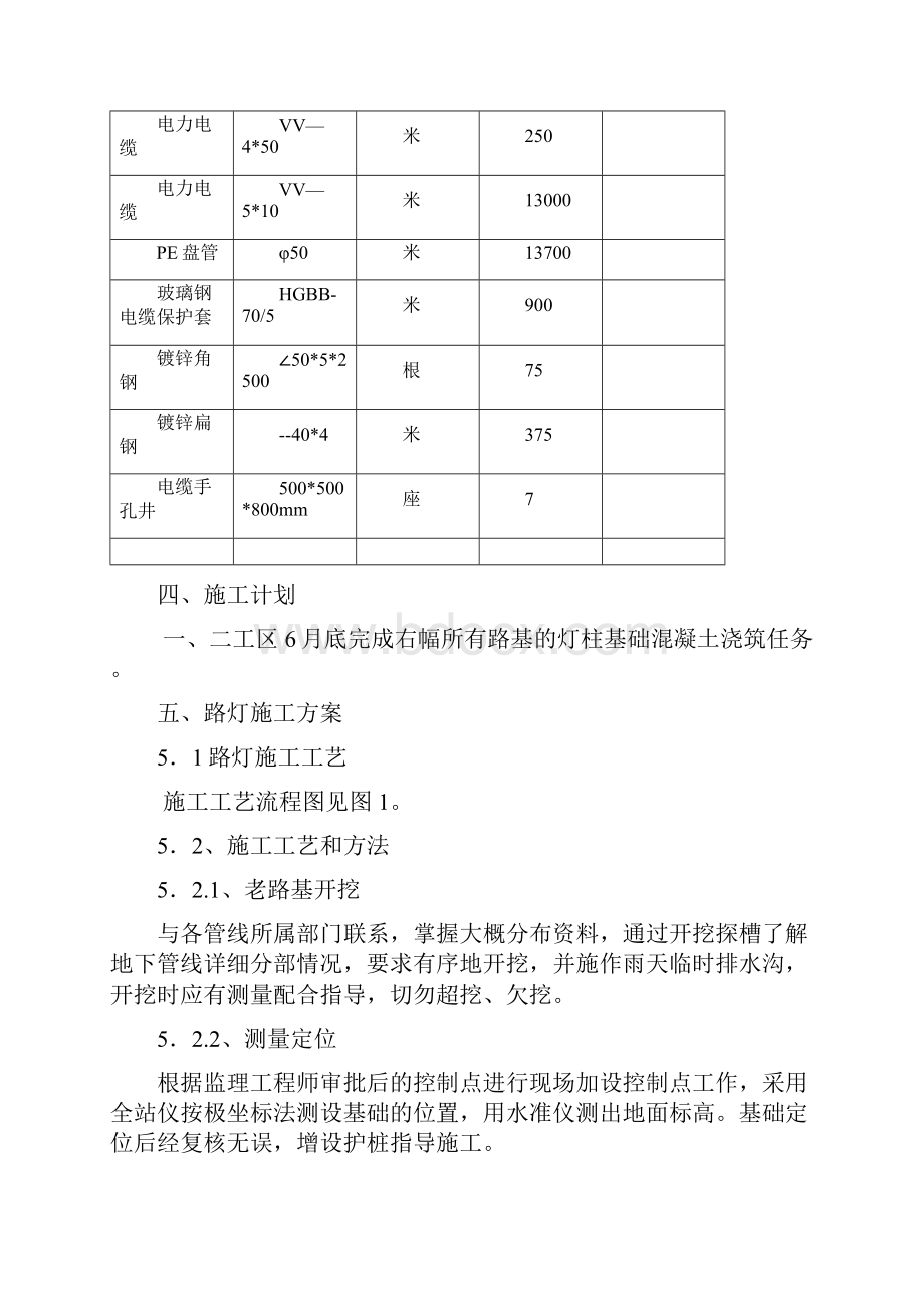 某路拓宽改造工程路灯工程施工组织设计.docx_第3页