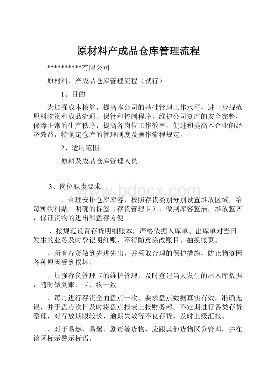 原材料产成品仓库管理流程.docx_第1页