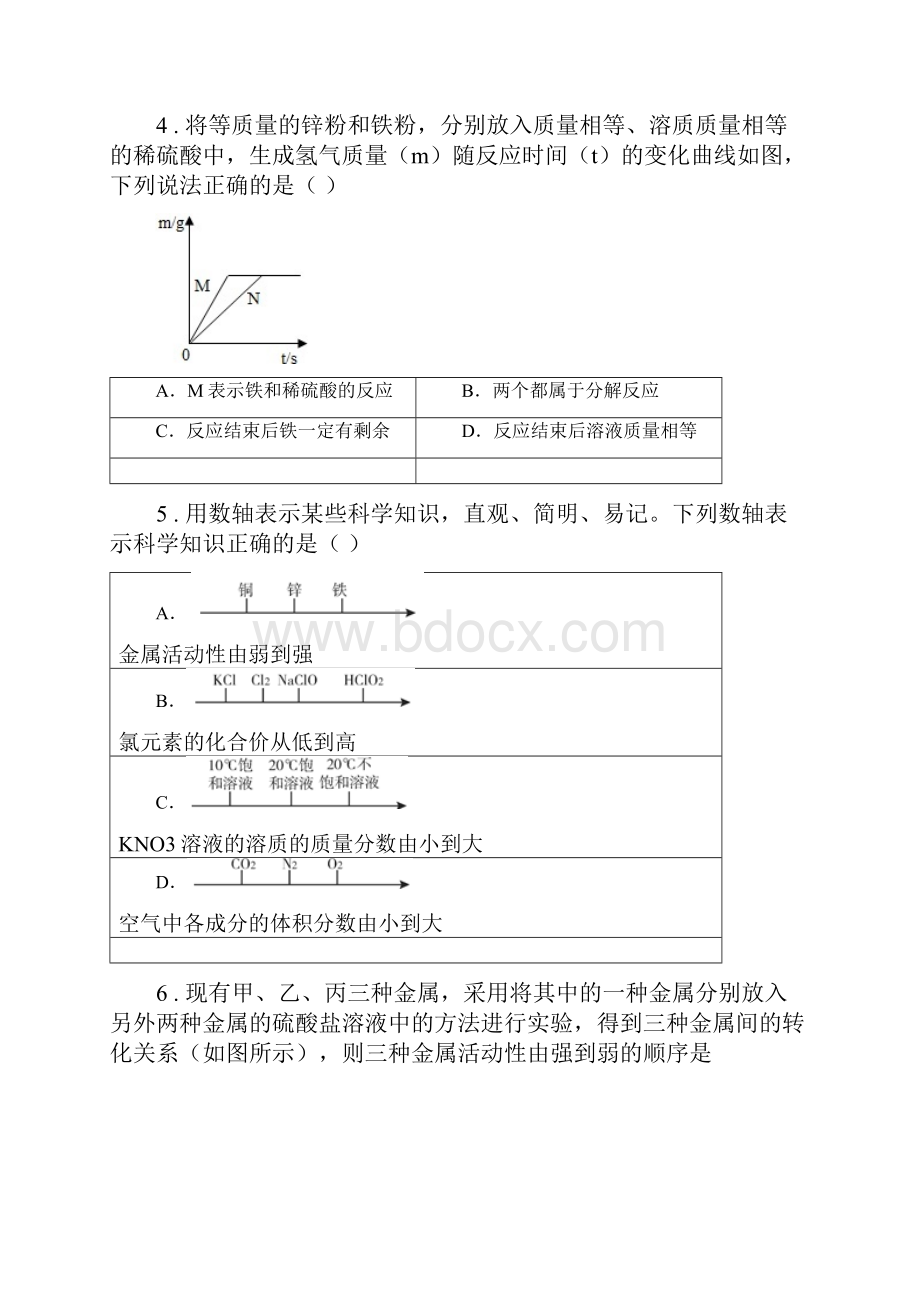 度浙教版九年级科学上册第二章材料及其利用同步练习I卷.docx_第2页