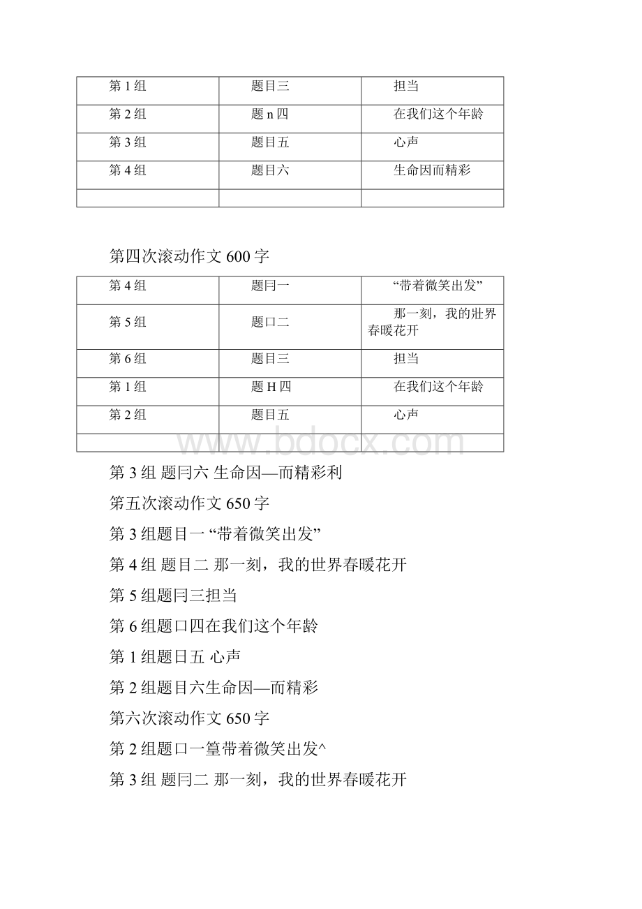 九年级上学期滚动快速作文学案.docx_第2页