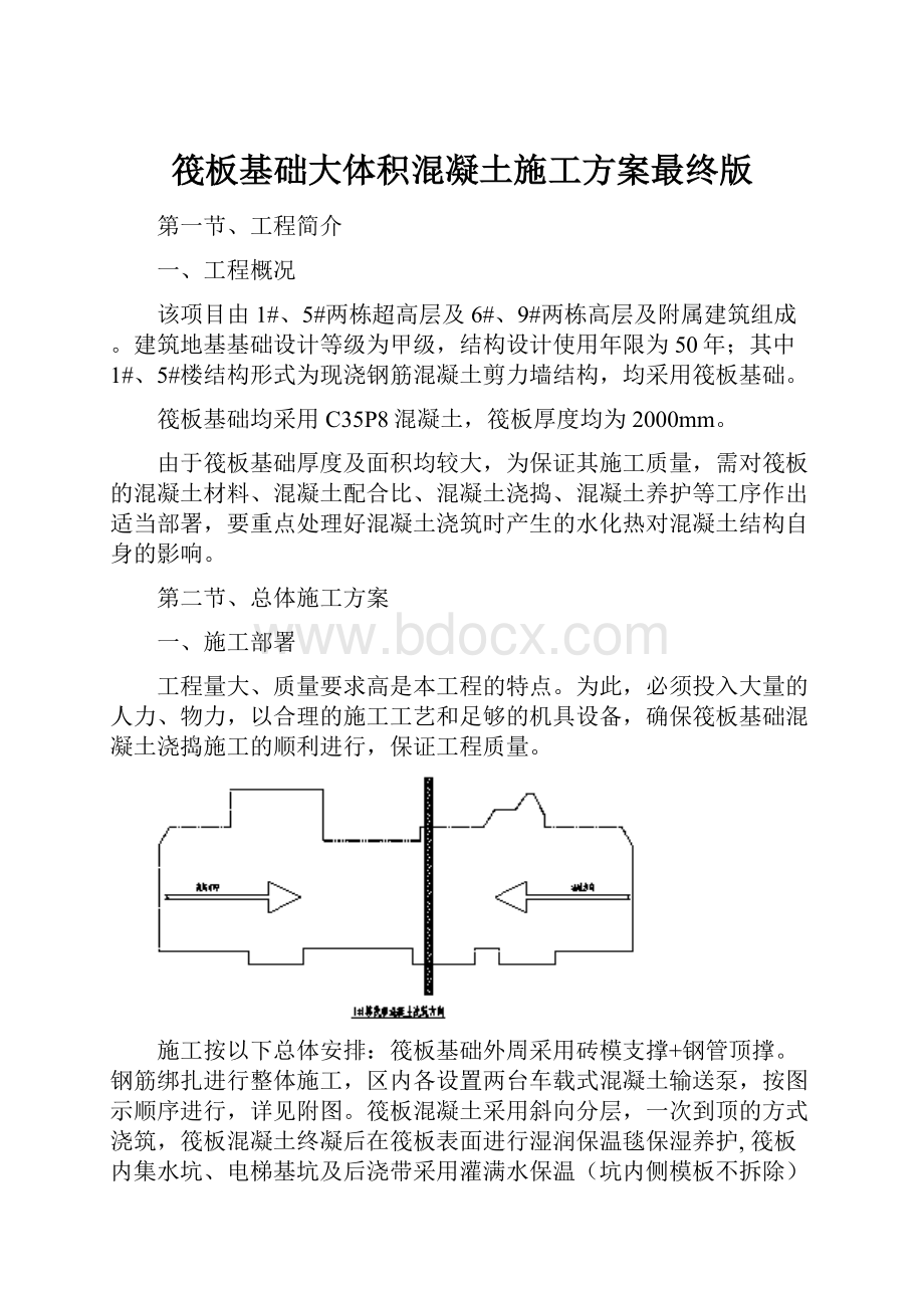 筏板基础大体积混凝土施工方案最终版.docx