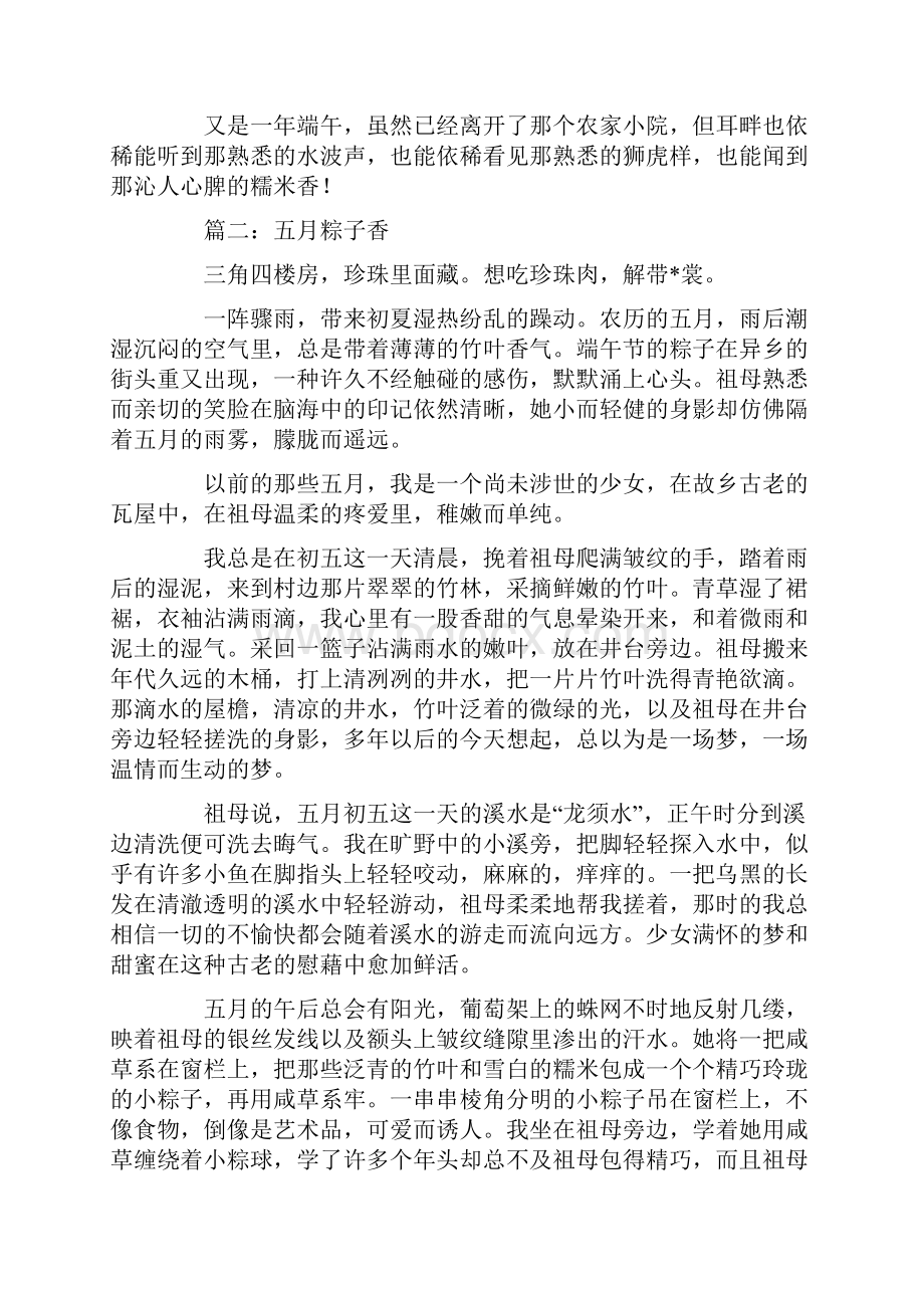 端午品香棕味美万家颂端午节吃粽子的作文为你献上.docx_第2页