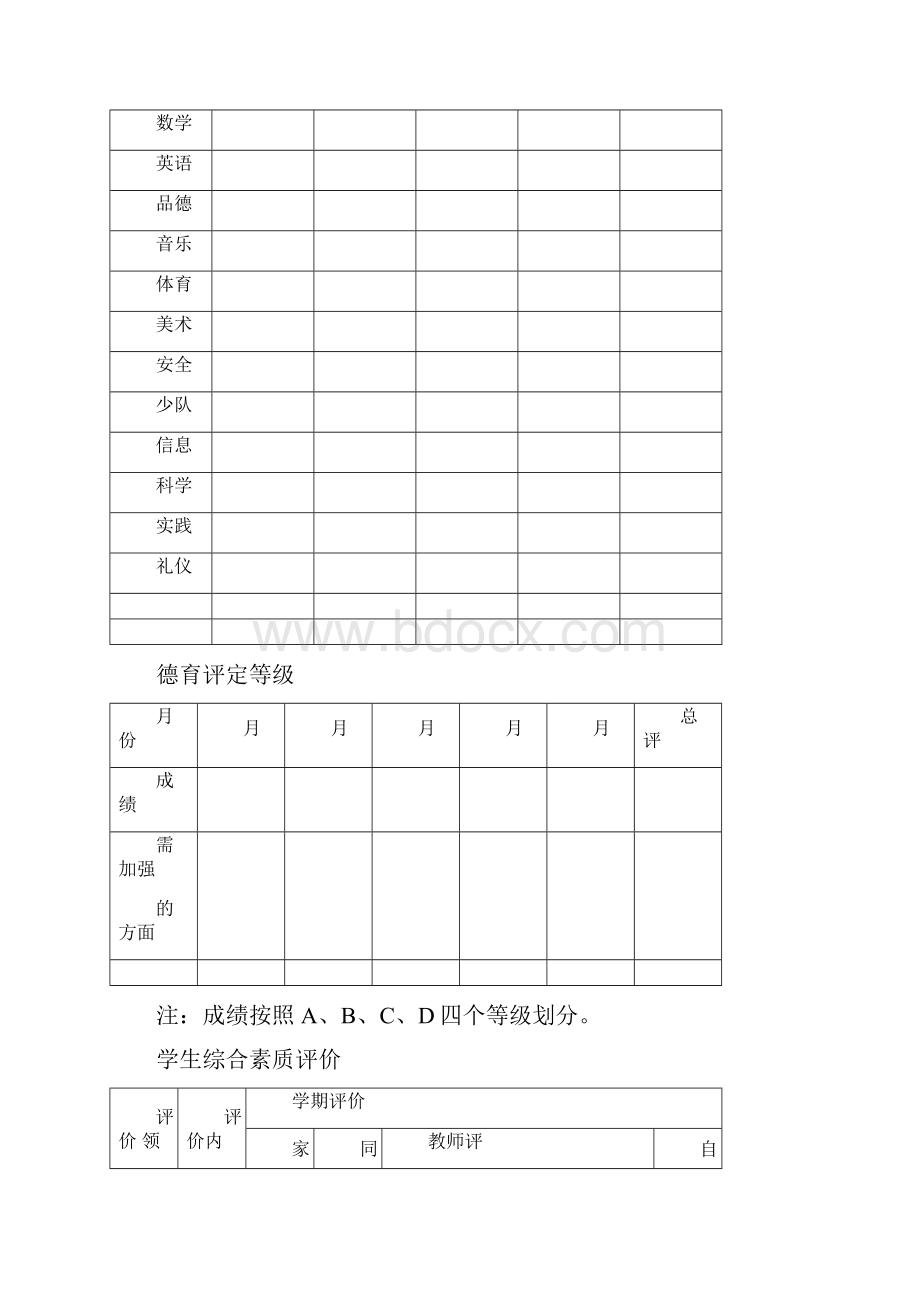 最新学生综合评价手册.docx_第3页