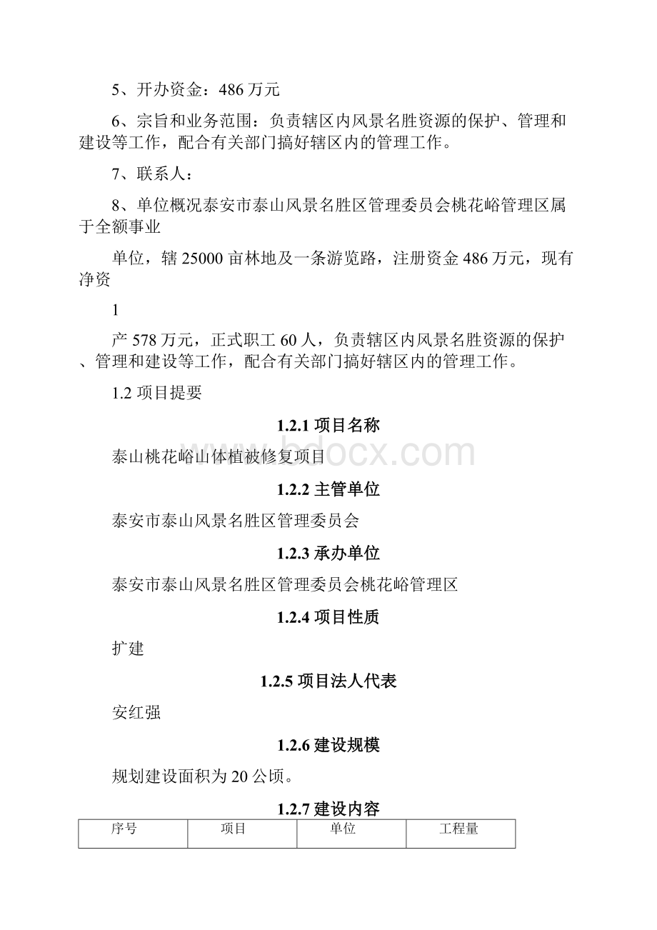 山体植被修复项目可研报告1.docx_第2页