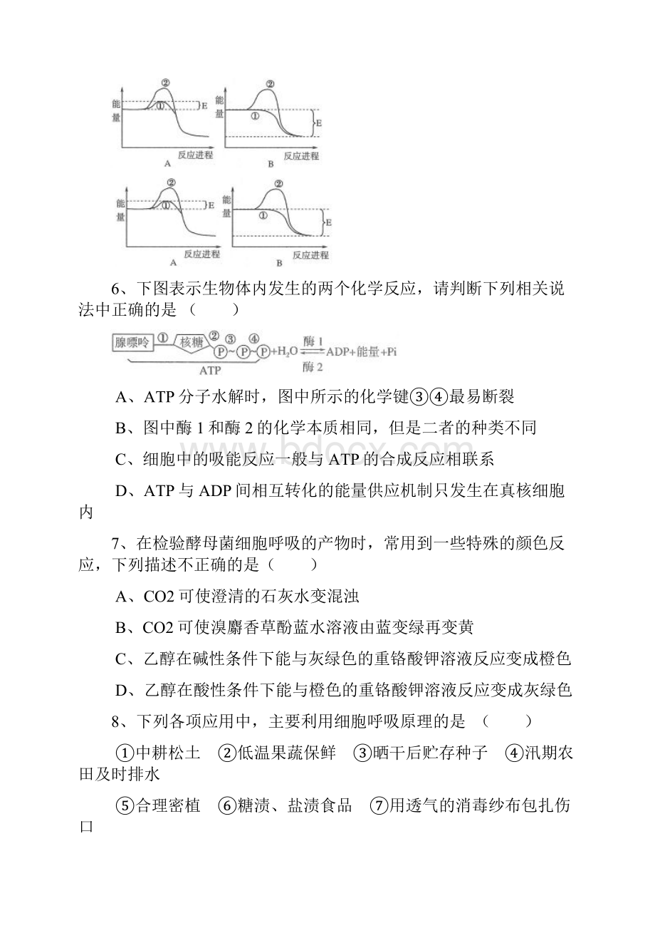 湖北省武汉市高一生物上学期期末考试试题.docx_第2页