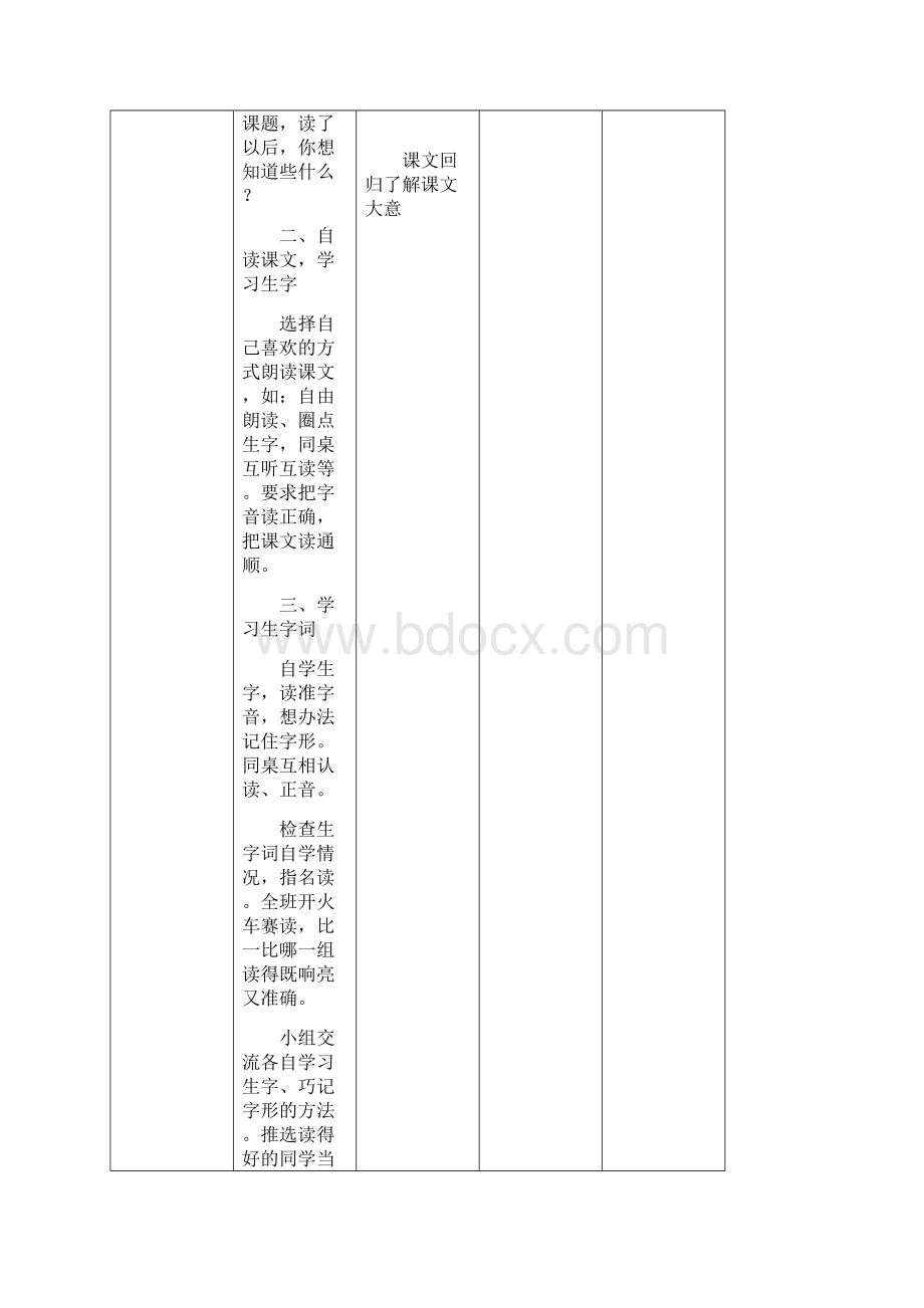 三年级人教版语文下册表格教案第四单元.docx_第2页