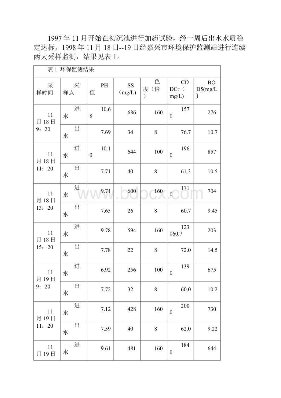 组合工艺处理印染废水设计.docx_第3页