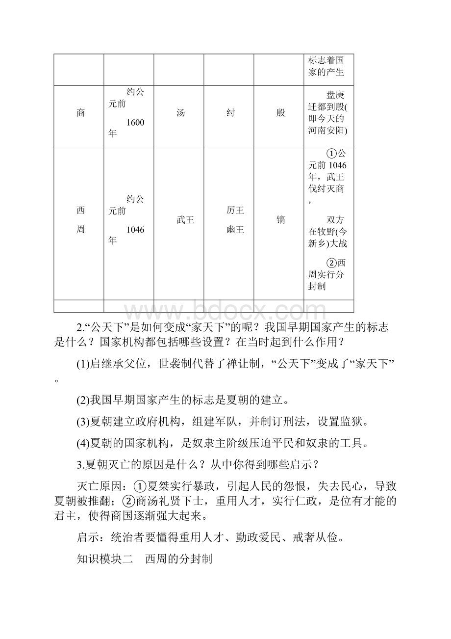 人教版7年级上册第4课 早期国家的产生和发展.docx_第3页