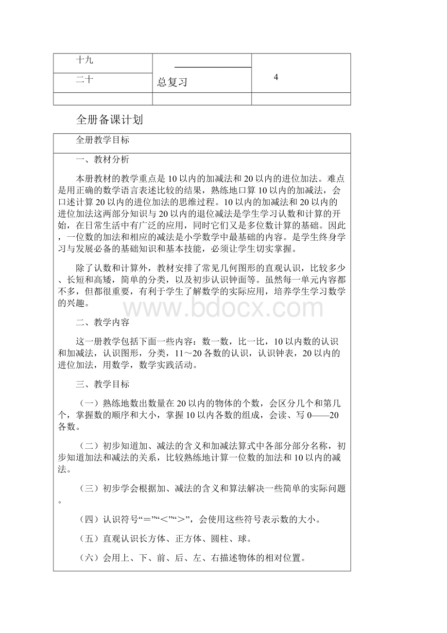 人教版小学数学一年级上册电子备课全册教辅.docx_第2页