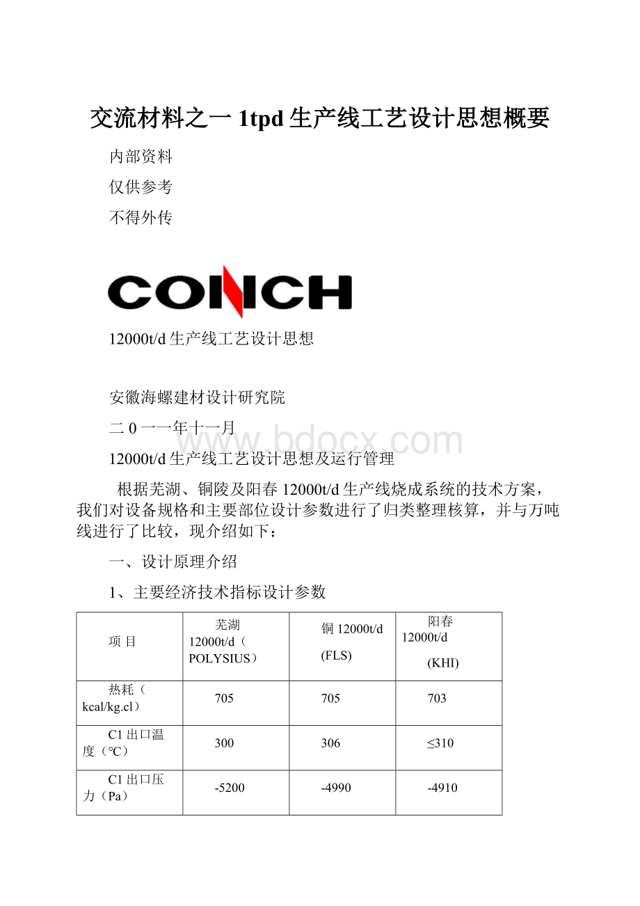 交流材料之一1tpd生产线工艺设计思想概要.docx_第1页