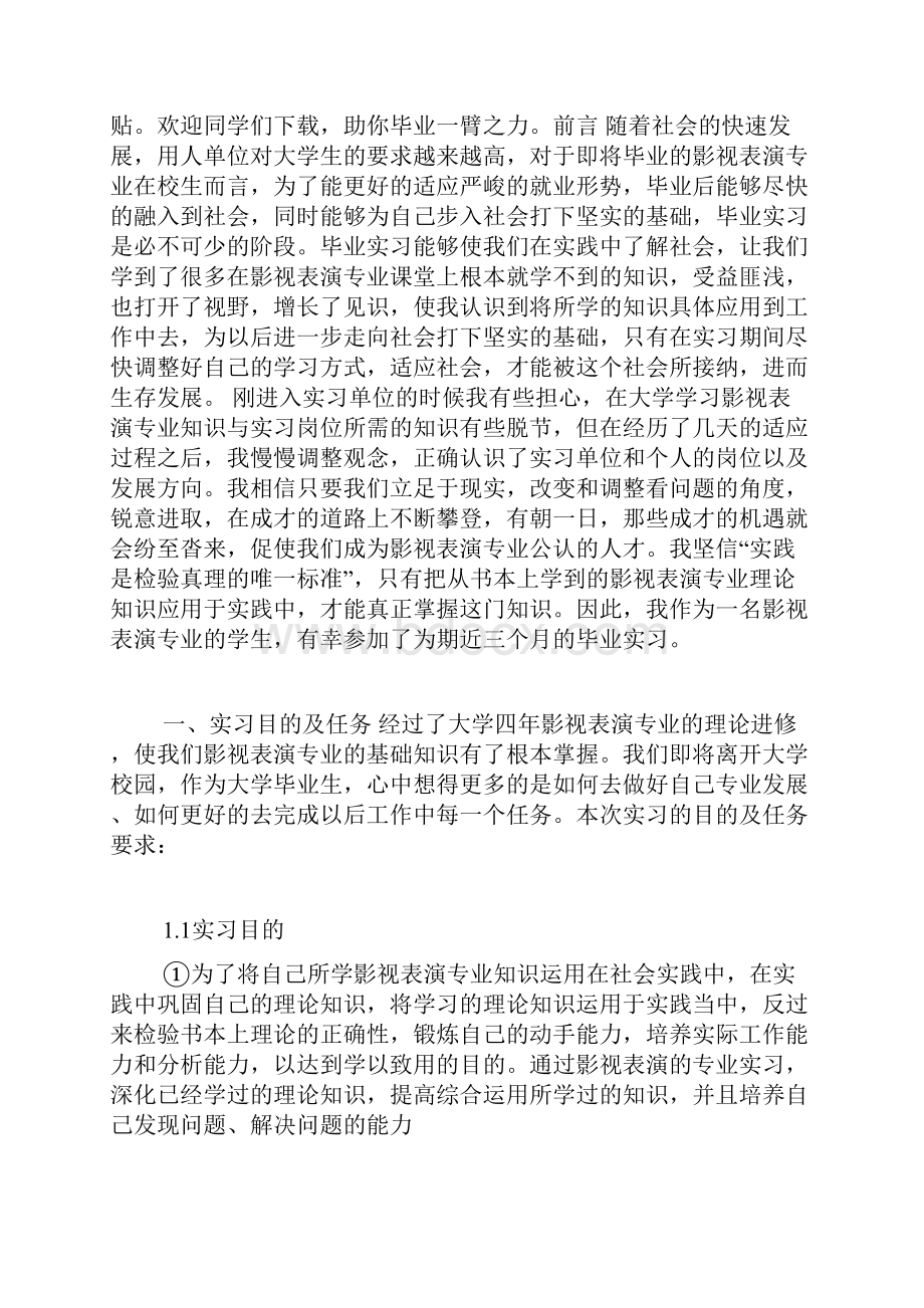 表演专业实习报告.docx_第3页