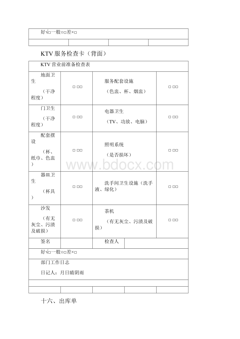 KTV管理常用表格模板格.docx_第2页