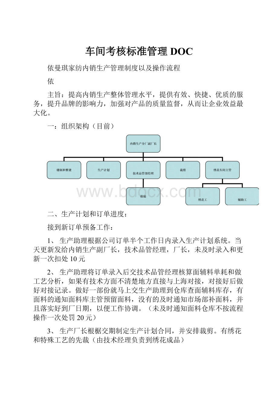 车间考核标准管理DOC.docx