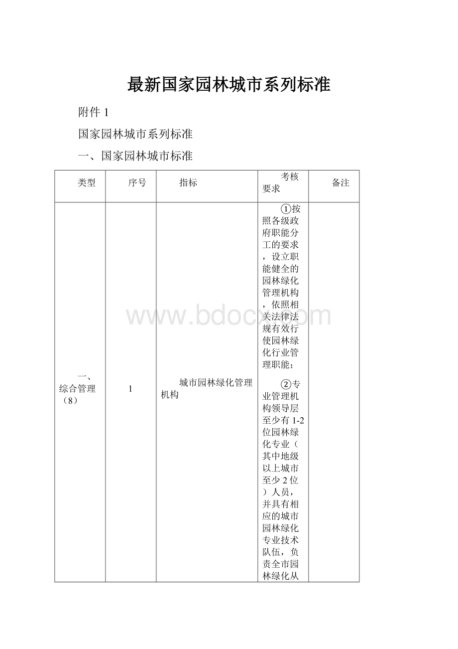 最新国家园林城市系列标准.docx