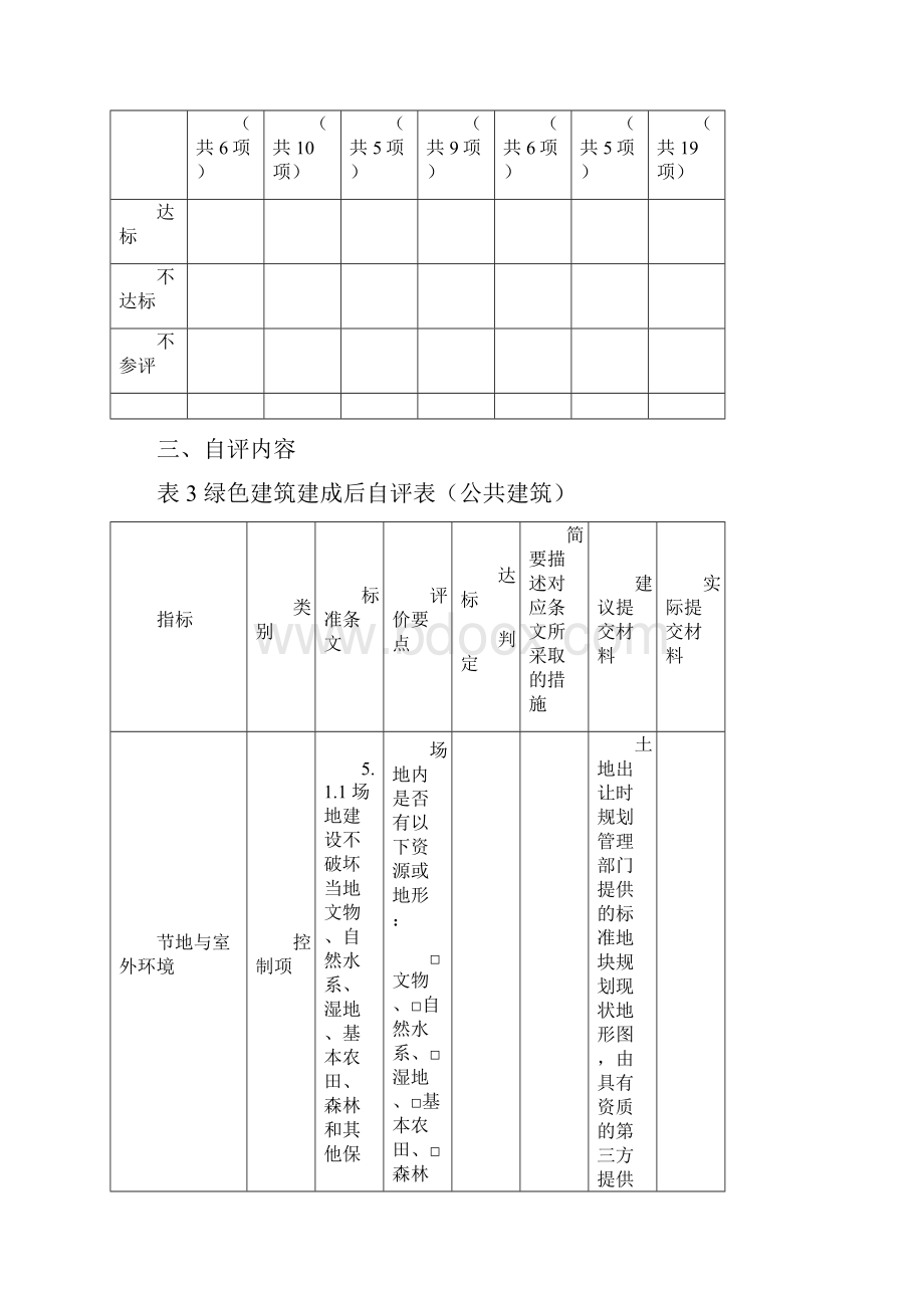 江西省绿色建筑自评估分析报告公共建筑样本.docx_第3页