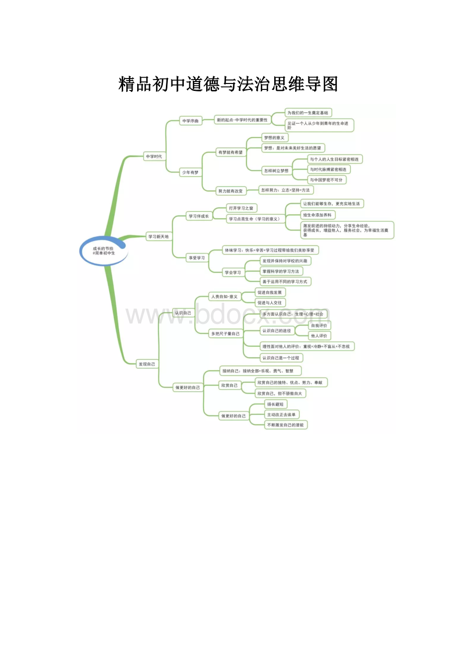 精品初中道德与法治思维导图.docx_第1页