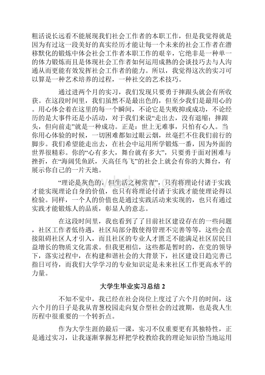 大学生毕业实习总结10篇.docx_第2页