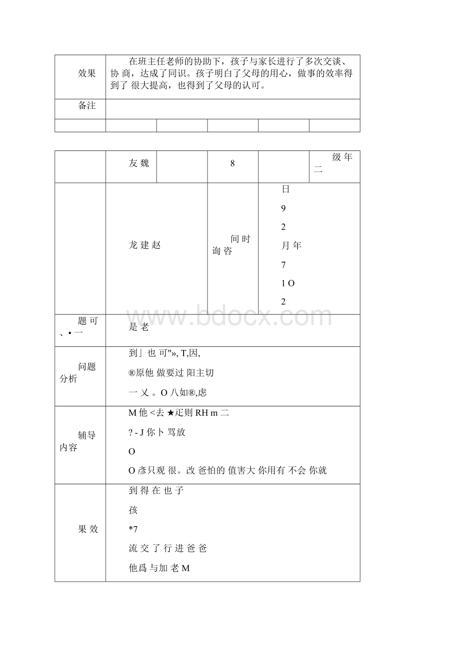 留守儿童心理辅导记录表.docx_第3页