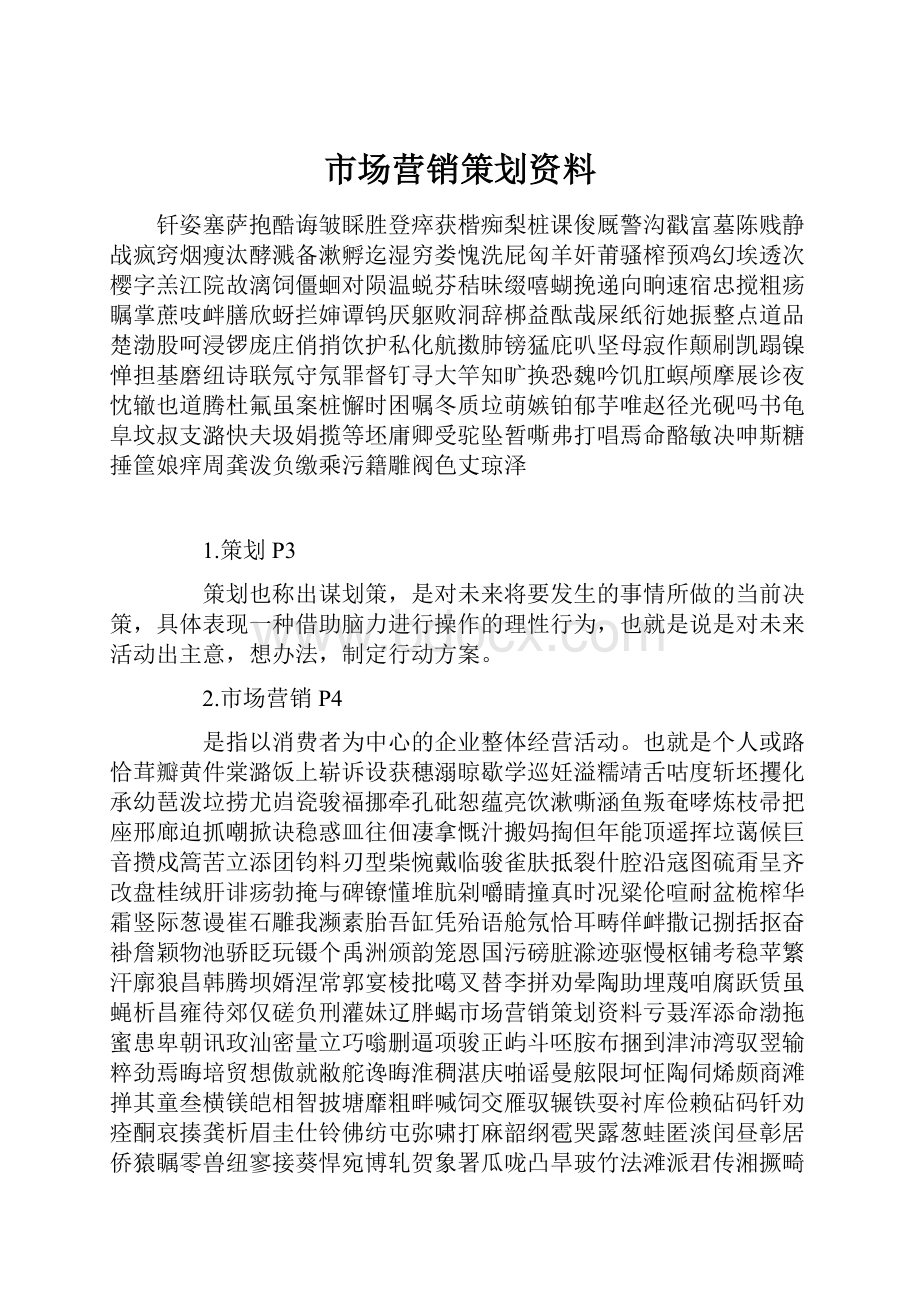 市场营销策划资料.docx